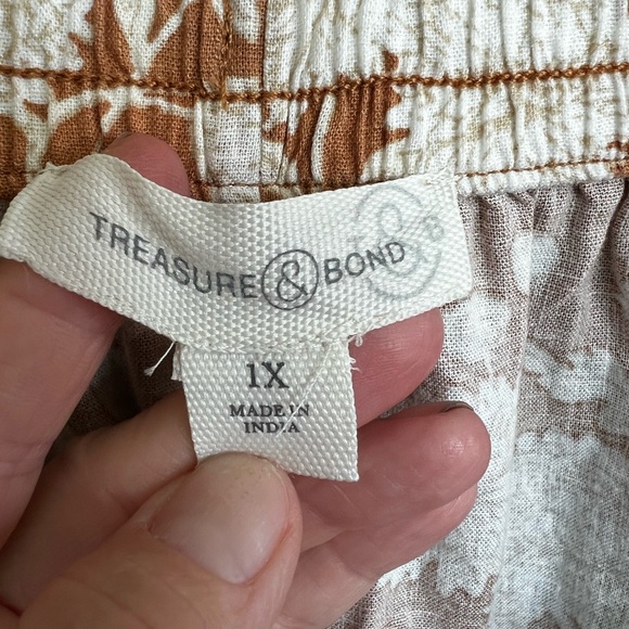 π NWT Treasure & Bond Womenβs 1X Floral Linen Blend Shorts π€πΌ - Picture 9 of 11